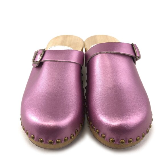 ClogsLand Patent Leather Wooden Clogs EUR 41 - Picture 4 of 14